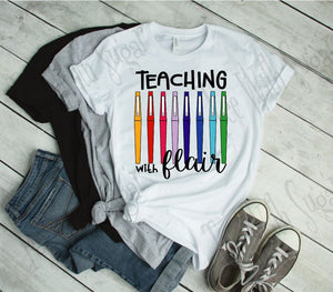 Teacher with Flair Teacher's T-Shirt