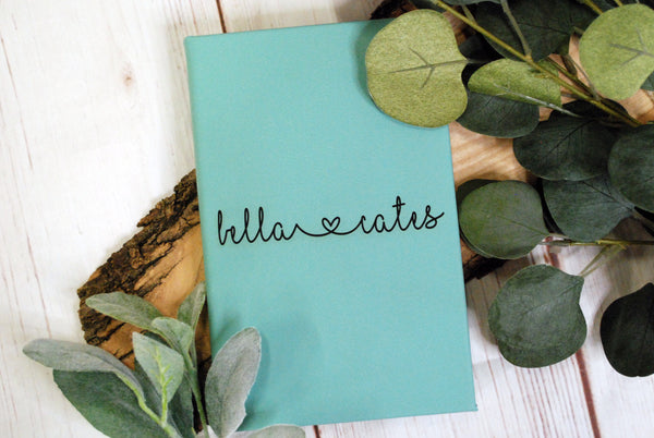 Custom Engraved Leather Notebook